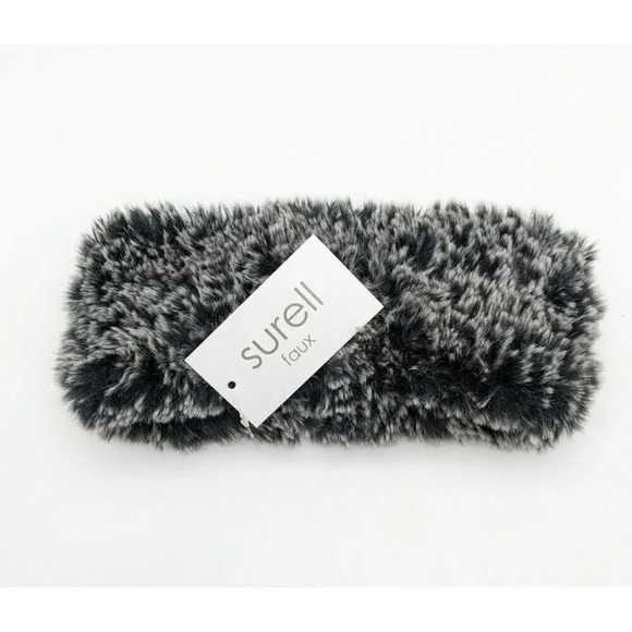 Surell Women's Gray Color Faux Far Headband O/S (MSRP $55) - Picture 1 of 2